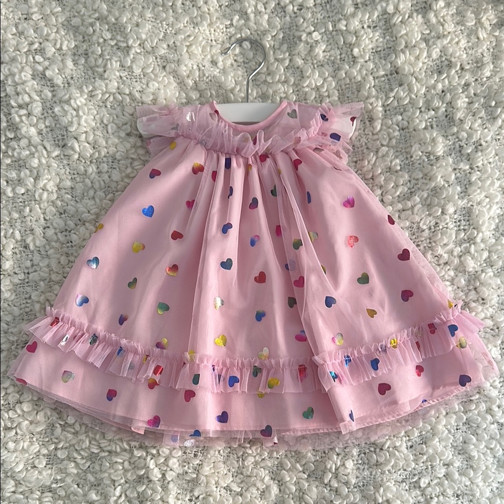 Pippa & Julie Pink Heart Dress
